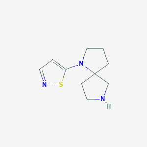 molecular formula C10H15N3S B11890968 1,7-Diazaspiro[4.4]nonane, 1-(5-isothiazolyl)- CAS No. 646056-18-0