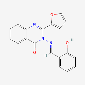 2-(2-furyl)-3-[(2-hydroxybenzylidene)amino]-4(3H)-quinazolinone