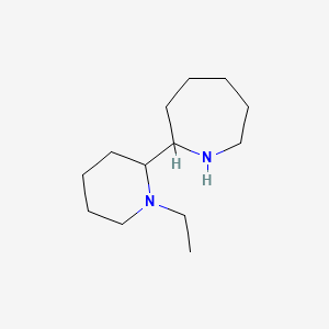 molecular formula C13H26N2 B11890991 2-(1-Ethylpiperidin-2-yl)azepane 