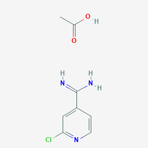 2-Chloroisonicotinimidamide acetate