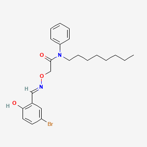 2-{[(5-bromo-2-hydroxybenzylidene)amino]oxy}-N-octyl-N-phenylacetamide