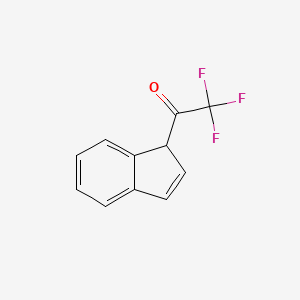 molecular formula C11H7F3O B11891068 2,2,2-Trifluoro-1-(1H-inden-1-yl)ethan-1-one CAS No. 76001-74-6