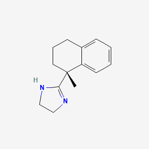 molecular formula C14H18N2 B11891074 (R)-2-(1-Methyl-1,2,3,4-tetrahydronaphthalen-1-yl)-4,5-dihydro-1H-imidazole 