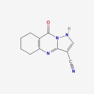 9-Oxo-4,5,6,7,8,9-hexahydro-pyrazolo[5,1-b]quinazoline-3-carbonitrile