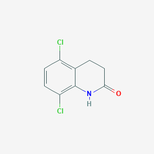 molecular formula C9H7Cl2NO B11891232 5,8-Dichloro-3,4-dihydroquinolin-2(1H)-one 