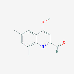 4-Methoxy-6,8-dimethylquinoline-2-carbaldehyde