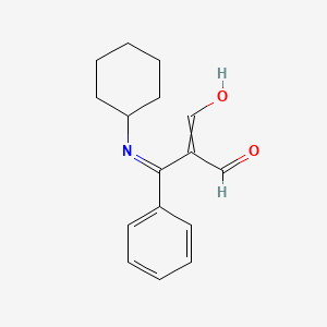 2-[(Cyclohexylamino)(phenyl)methylene]malonaldehyde