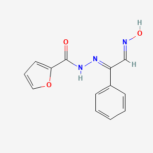N'-[(1E,2E)-2-(hydroxyimino)-1-phenylethylidene]furan-2-carbohydrazide