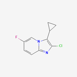 molecular formula C10H8ClFN2 B11891462 2-Chloro-3-cyclopropyl-6-fluoroimidazo[1,2-A]pyridine CAS No. 1447607-95-5