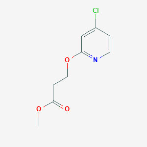 molecular formula C9H10ClNO3 B11891473 Methyl 3-((4-chloropyridin-2-yl)oxy)propanoate CAS No. 1346707-67-2