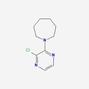 molecular formula C10H14ClN3 B11891485 1-(3-Chloropyrazin-2-yl)azepane 