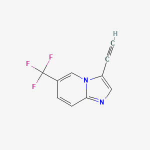 molecular formula C10H5F3N2 B11891495 3-Ethynyl-6-(trifluoromethyl)imidazo[1,2-a]pyridine 