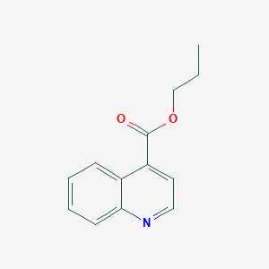 molecular formula C13H13NO2 B11891538 Propyl quinoline-4-carboxylate 