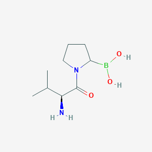 (1-((S)-2-Amino-3-methylbutanoyl)pyrrolidin-2-yl)boronic acid