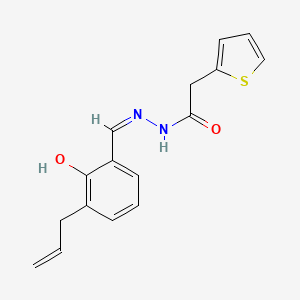 N'-(3-allyl-2-hydroxybenzylidene)-2-(2-thienyl)acetohydrazide