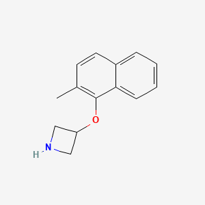 molecular formula C14H15NO B11891660 3-((2-Methylnaphthalen-1-yl)oxy)azetidine CAS No. 786625-51-2