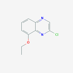 molecular formula C10H9ClN2O B11891754 2-Chloro-8-ethoxyquinoxaline 