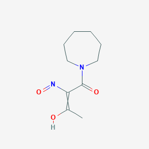 molecular formula C10H16N2O3 B11891778 1-(Azepan-1-yl)-2-(hydroxyimino)butane-1,3-dione 