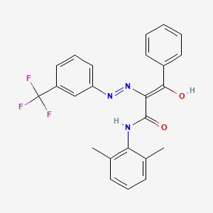 N-(2,6-dimethylphenyl)-3-oxo-3-phenyl-2-{[3-(trifluoromethyl)phenyl]hydrazono}propanamide