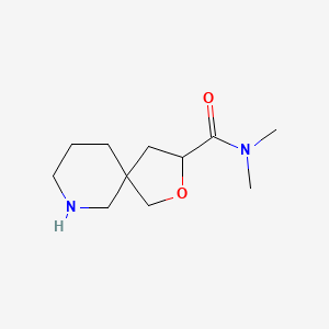 molecular formula C11H20N2O2 B11891853 N,N-Dimethyl-2-oxa-7-azaspiro[4.5]decane-3-carboxamide 