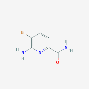 molecular formula C6H6BrN3O B11891875 6-Amino-5-bromopicolinamide 