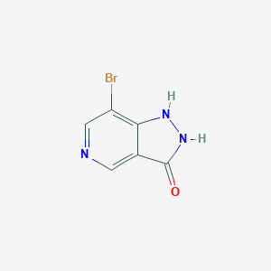 molecular formula C6H4BrN3O B11892000 7-Bromo-1H-pyrazolo[4,3-c]pyridin-3-ol 