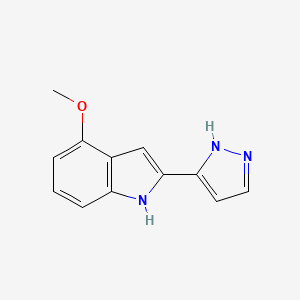 4-Methoxy-2-(1H-pyrazol-3-YL)-1H-indole