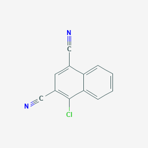 molecular formula C12H5ClN2 B11892024 4-Chloronaphthalene-1,3-dicarbonitrile CAS No. 61499-38-5