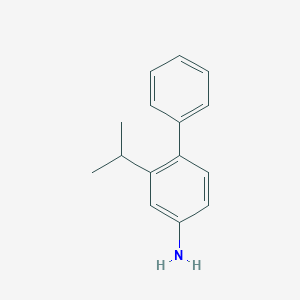 molecular formula C15H17N B11892038 2-Isopropyl-[1,1'-biphenyl]-4-amine 