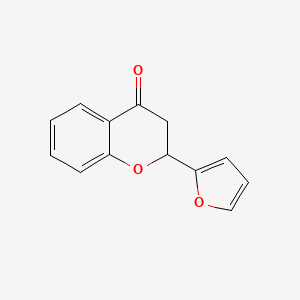 4H-1-Benzopyran-4-one, 2-(2-furanyl)-2,3-dihydro-