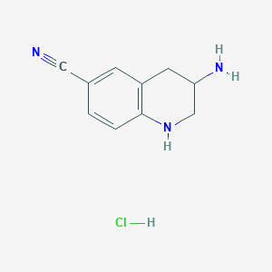 3-Amino-1,2,3,4-tetrahydroquinoline-6-carbonitrile hydrochloride