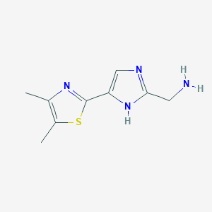 (5-(4,5-Dimethylthiazol-2-yl)-1H-imidazol-2-yl)methanamine