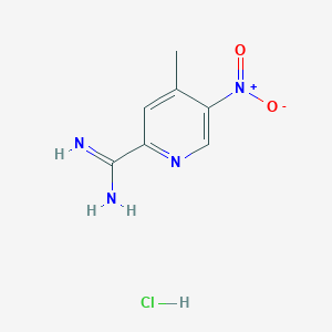 4-Methyl-5-nitropicolinimidamide hydrochloride