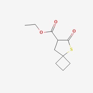 Ethyl 6-oxo-5-thiaspiro[3.4]octane-7-carboxylate