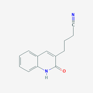 4-(2-Oxo-1,2-dihydroquinolin-3-yl)butanenitrile