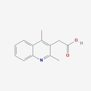 molecular formula C13H13NO2 B11892260 2-(2,4-Dimethylquinolin-3-yl)acetic acid CAS No. 554425-45-5