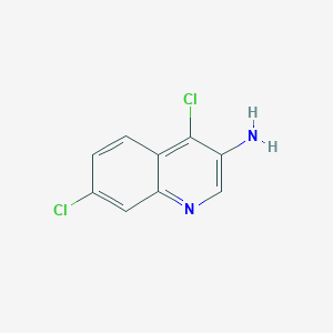 molecular formula C9H6Cl2N2 B11892268 4,7-Dichloroquinolin-3-amine 