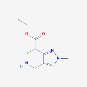 molecular formula C10H15N3O2 B11892287 Ethyl 2-methyl-4,5,6,7-tetrahydro-2H-pyrazolo[4,3-c]pyridine-7-carboxylate 