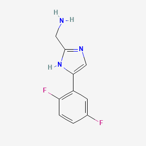 (4-(2,5-Difluorophenyl)-1H-imidazol-2-YL)methanamine