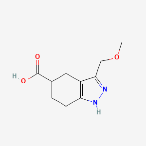 3-(Methoxymethyl)-4,5,6,7-tetrahydro-1H-indazole-5-carboxylic acid