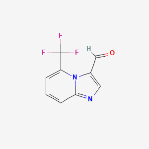 molecular formula C9H5F3N2O B11892367 5-(Trifluoromethyl)imidazo[1,2-a]pyridine-3-carbaldehyde 