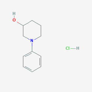 molecular formula C11H16ClNO B11892377 1-Phenylpiperidin-3-ol hydrochloride 