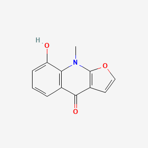 8-Hydroxy-9-methylfuro[2,3-b]quinolin-4(9H)-one