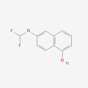 molecular formula C11H8F2O2 B11892444 2-(Difluoromethoxy)-5-naphthol 