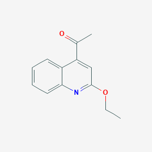 molecular formula C13H13NO2 B11892466 1-(2-Ethoxyquinolin-4-yl)ethanone 