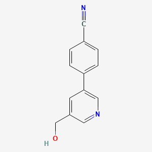 4-(5-(Hydroxymethyl)pyridin-3-yl)benzonitrile