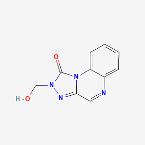 molecular formula C10H8N4O2 B11892539 2-(Hydroxymethyl)[1,2,4]triazolo[4,3-a]quinoxalin-1(2H)-one CAS No. 61645-36-1