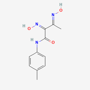 molecular formula C11H13N3O3 B1189255 2,3-bis(hydroxyimino)-N-(4-methylphenyl)butanamide 