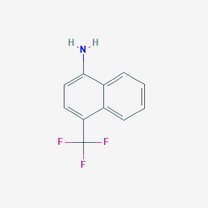 molecular formula C11H8F3N B11892678 1-Amino-4-(trifluoromethyl)naphthalene 