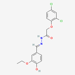 2-(2,4-dichlorophenoxy)-N'-(3-ethoxy-4-hydroxybenzylidene)acetohydrazide